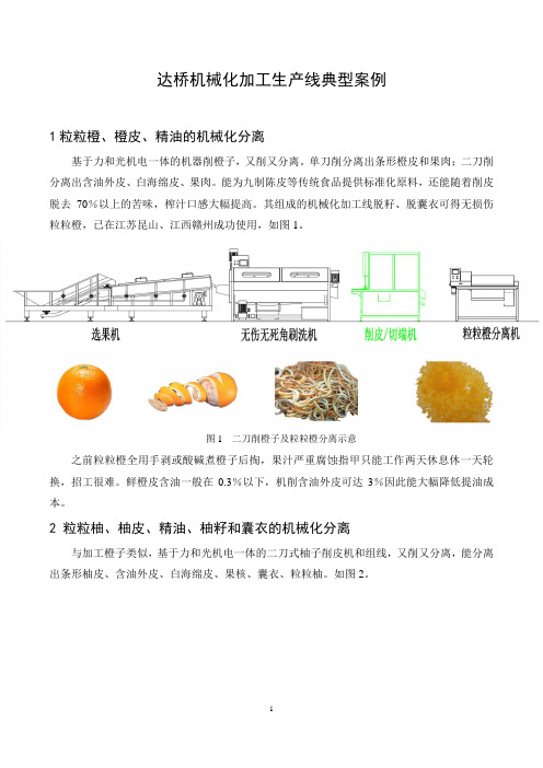 机械化加工生产线典型案例