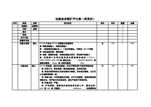 电教室方案