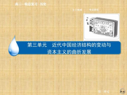 高考历史一轮总复习人教课标版近代中国经济结构的变动与名师公开课精品课件(72张)