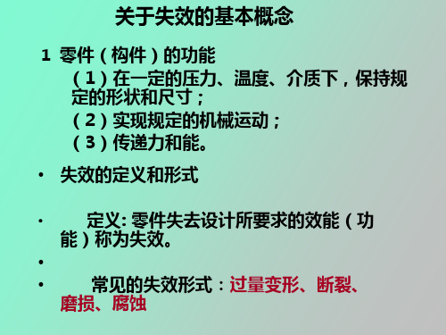 机械零件的失效分析