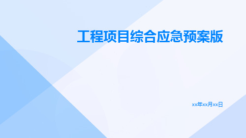 工程项目综合应急预案版