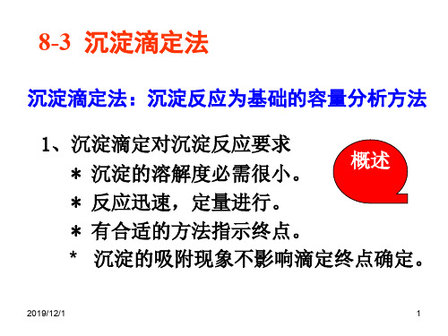 第三节  第五 沉淀滴定法-24页文档资料