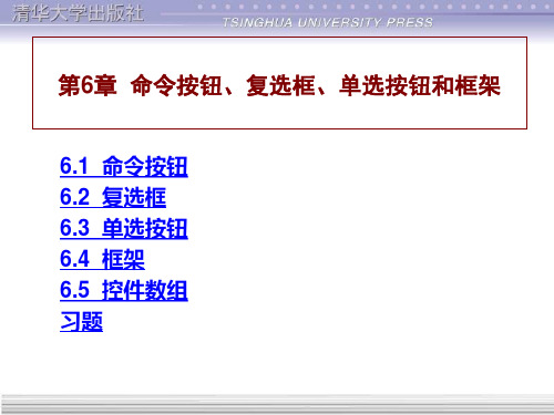 第6章  命令按钮复选框单选按钮和框架.ppt