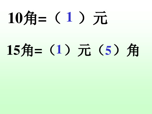 人民币加减法PPT课件