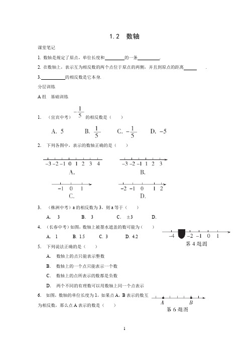 练习题《数轴》知识点巩固练习