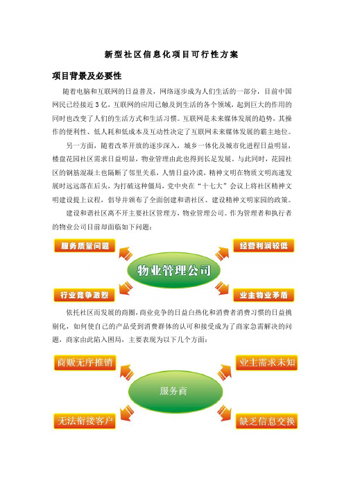 新型社区信息化项目可行性方案综述