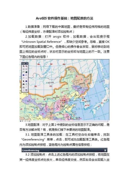 ArcGIS软件操作基础：地图配准的方法