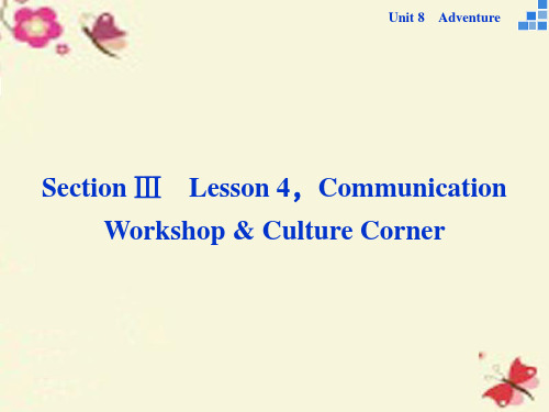 高中英语 Unit 8 Adventure SectionⅢ Lesson 4,Communicat