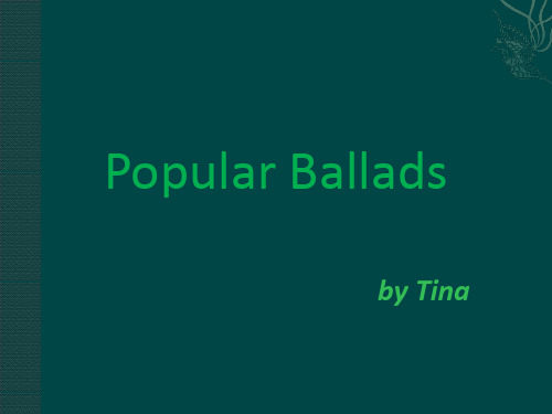 Popular Ballads