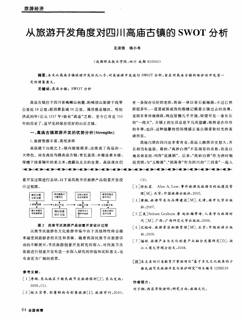 从旅游开发角度对四川高庙古镇的SWOT分析