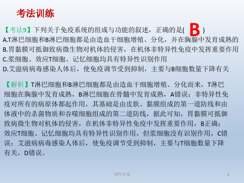 【学习方案】2020高考生物二轮复习第10章动物生命活动的调节课件_2_41-45