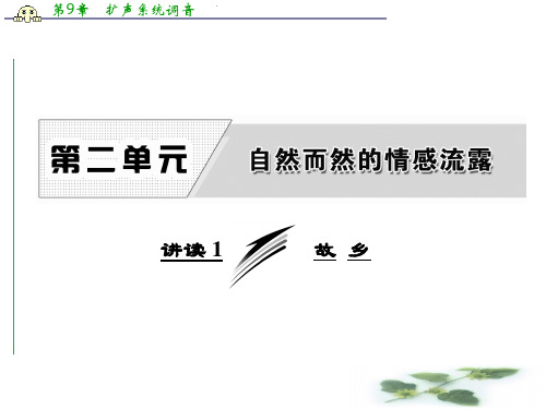 高中语文人教选修《外国诗歌散文欣赏》课件：第二单元 讲读1 故 乡