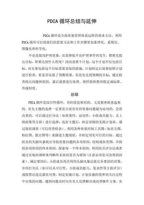 PDCA循环总结与延伸