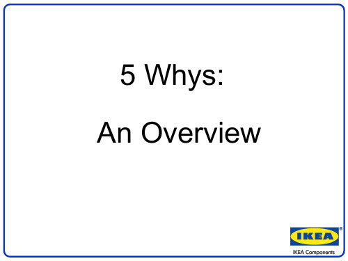 5Why presentation-5个为什么简述