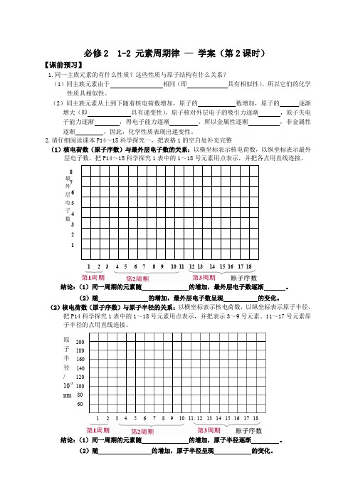 元素性质的递变规律