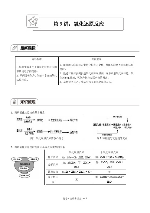 1638260712032_合格考讲义：第3讲 氧化还原反应