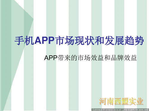 手机APP市场现状及发展趋势精品PPT课件