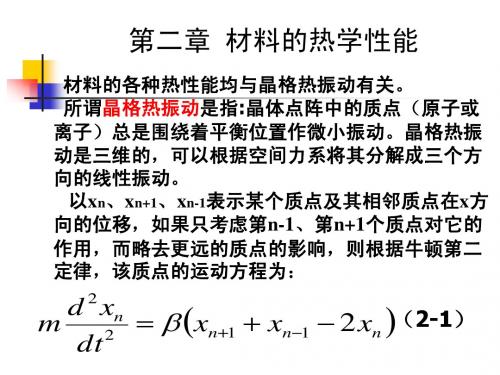 材料物理性能-第二章 热学性能