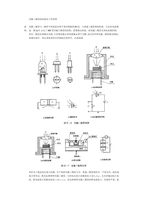 光敏三极管的结构及工作原理和磁敏三极管