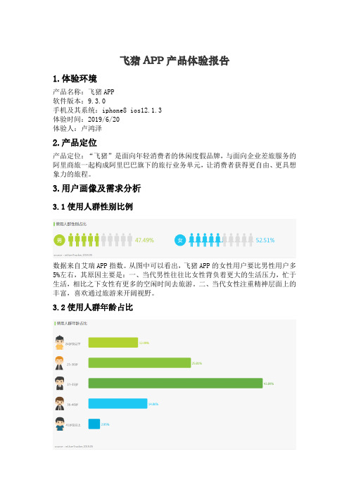 飞猪APP产品体验报告