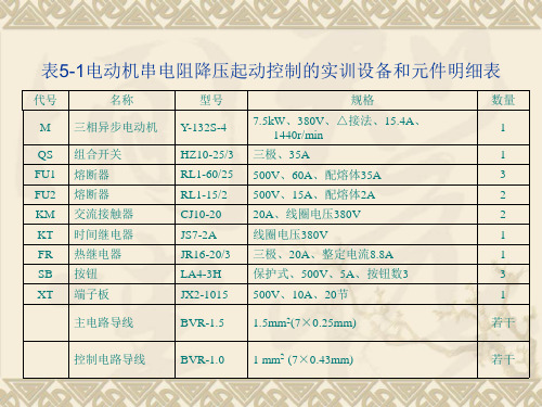 三相异步电动机星形三角形降压起动控制线路安装