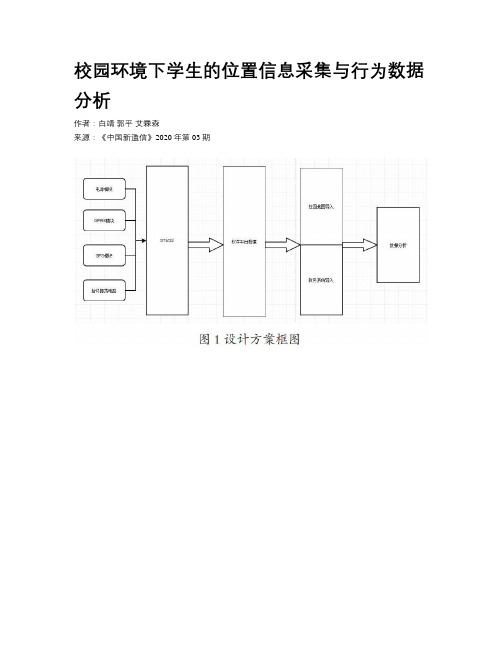 校园环境下学生的位置信息采集与行为数据分析