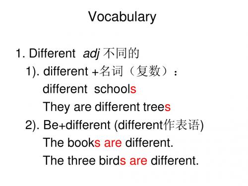 初一上英语M8 U1 词汇语法教学