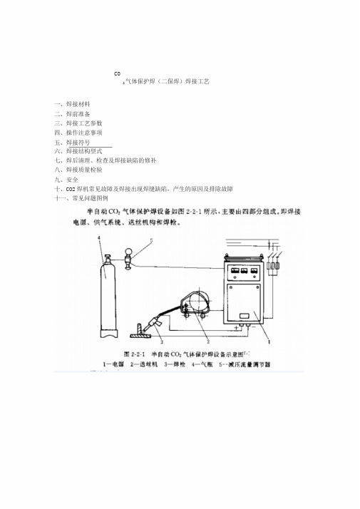 二氧化碳气体保护焊焊接工艺