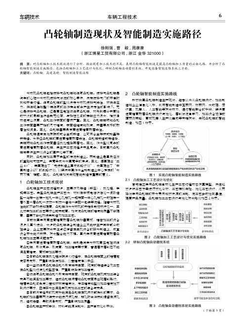 凸轮轴制造现状及智能制造实施路径