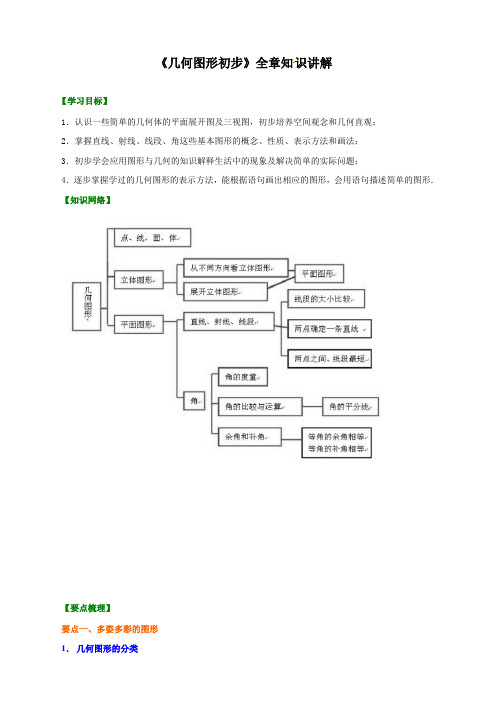 人教版初中七年级上册数学《几何图形初步》知识讲解