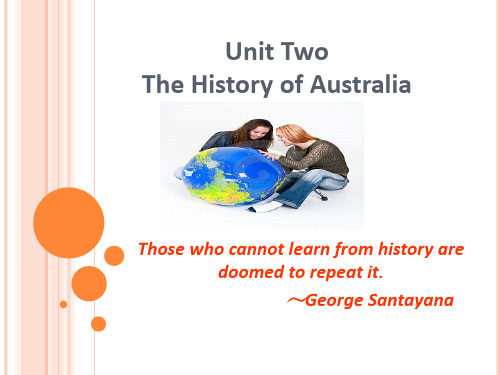 澳大利亚Unit2The History of Australia