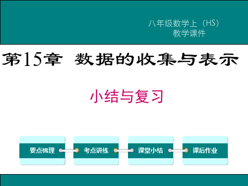 华师版八年级数学上册第15章《数据的收集与表示》复习课件