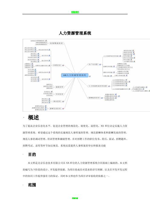 人力资源管理系统设计