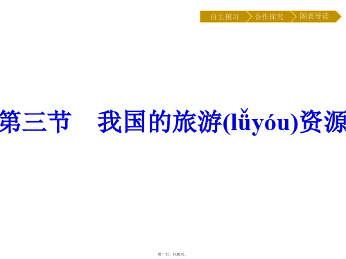 地理高中人教版选修课件第章第节我国的旅游资源