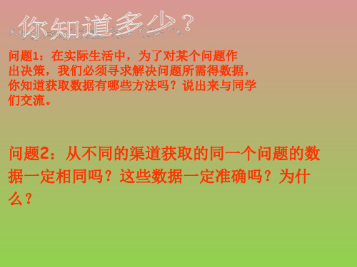 数学苏科版九年级下8.1《货比三家》(课件)