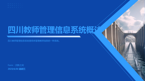 2023年全国教师管理信息系统四川模板