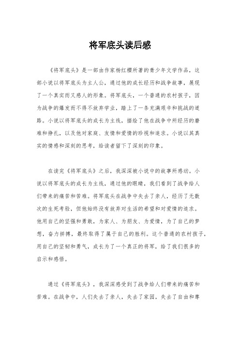 将军底头读后感