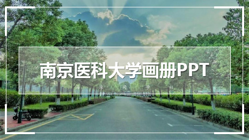 南京医科大学专用-艺术风格-PPT模板