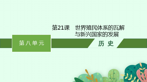 人教版高中历史必修下册精品课件 第八单元 第21课 世界殖民体系的瓦解与新兴国家的发展