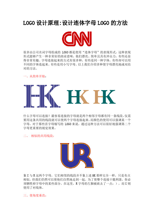 LOGO设计原理设计连体字母LOGO的方法