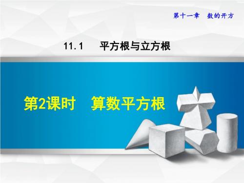 华师大版八上数学课件11.1.2 算数平方根