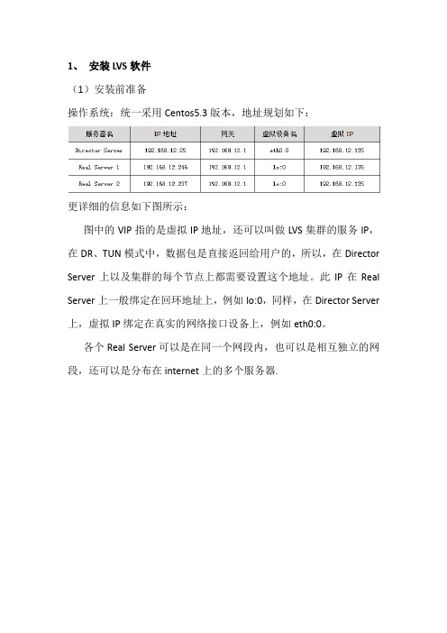 通过LVS+Keepalived搭建高可用的负载均衡集群系统