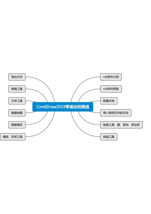 CoreIDraw 2019零基础到精通思维导图