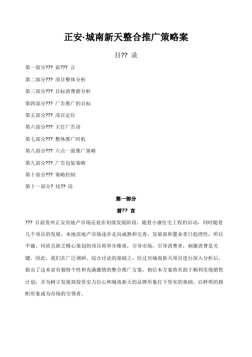 城南天整合推广策略规划案
