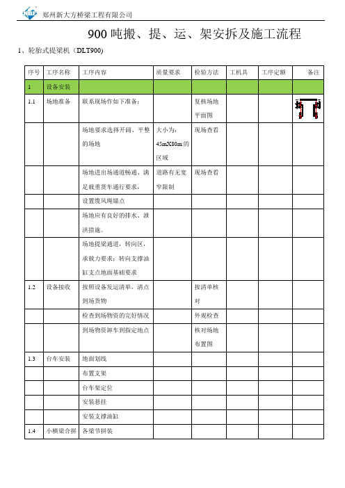 900吨运架安拆及施工流程