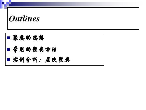 聚类分析及其应用实例ppt课件