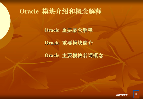 oracle-EBS财务软件相关名称概念解释