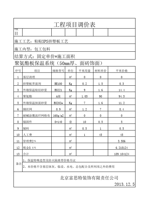 来广营B2地块调价单富思特