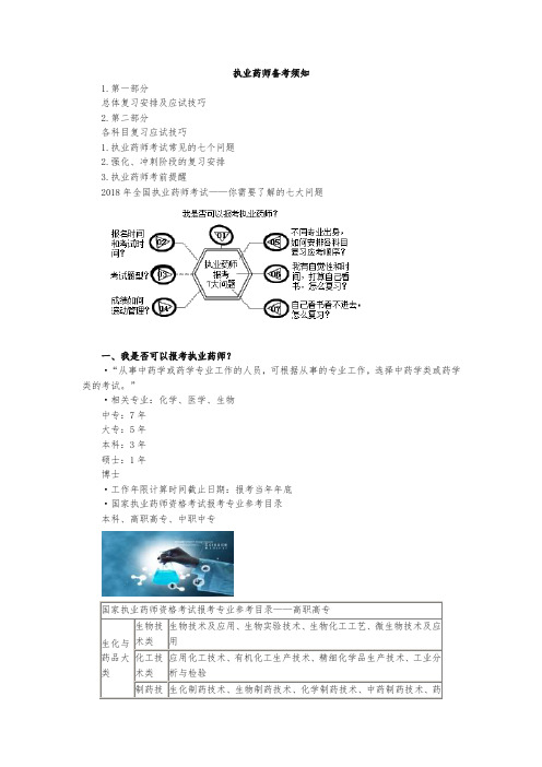 2019年执业西药师考试辅导医学专业知识二应试技巧0001