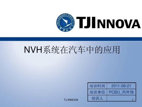 20110702_NVH系统在汽车中的应用_V1_TJI_PCBU_EI_SXQ